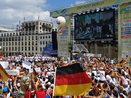 Leinwand und Fans Foto 