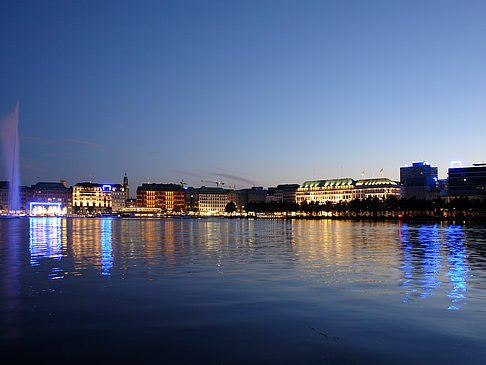 Foto Binnenalster am Abend - Hamburg