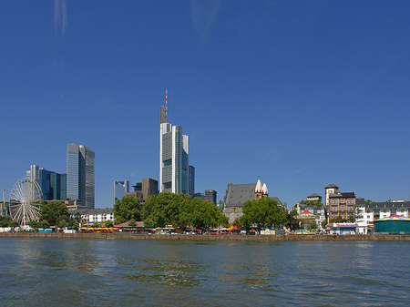 Skyline von Frankfurt mit Riesenrad